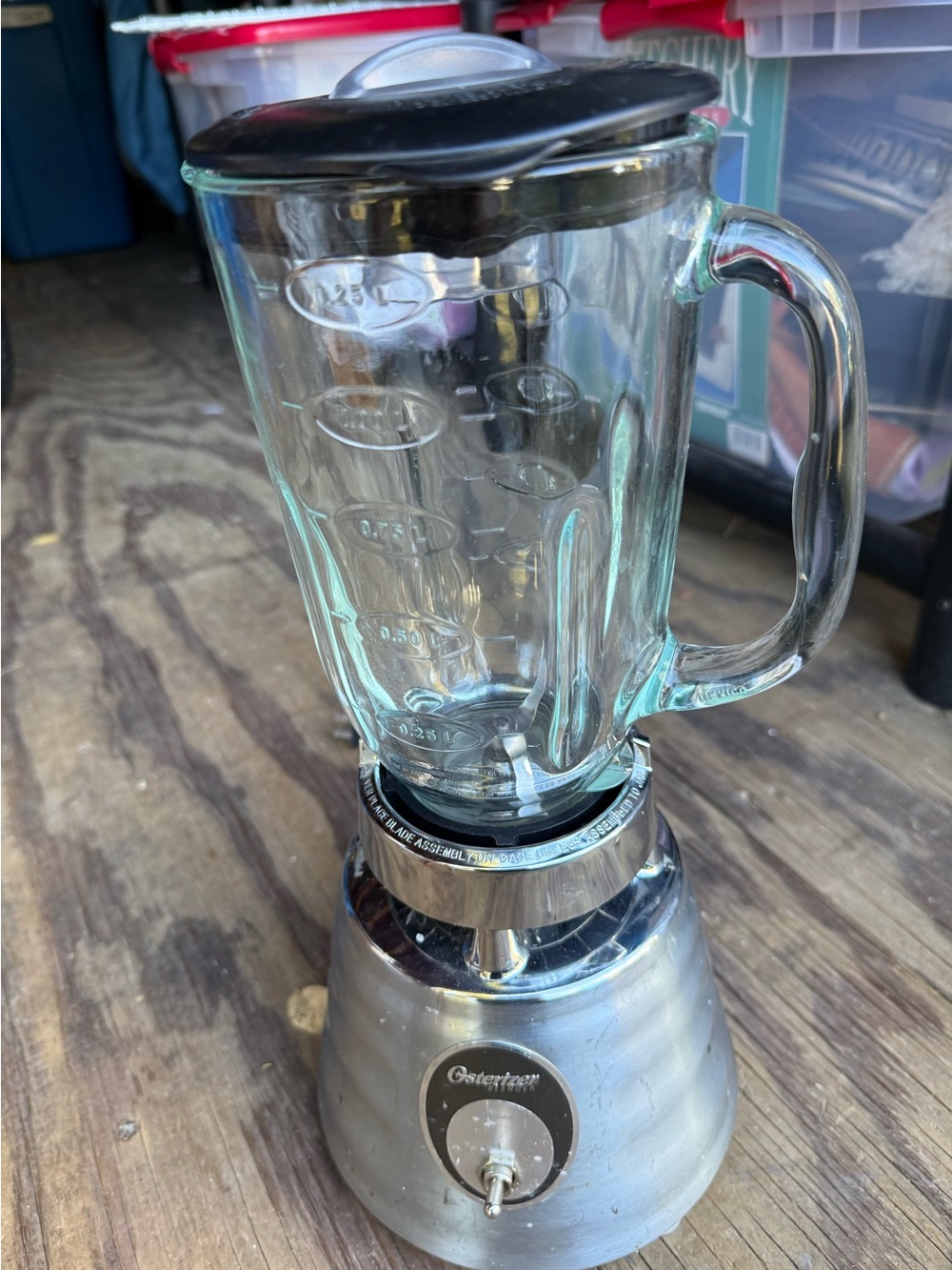 Oster Osterizer Classic Beehive Blender Base Vintage Shinny Chrome 600 glass jar